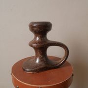 Vintage ceramic hand candle holder handmade pottery Scandinavian country spirit japandi