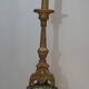 Large Gilded Carved Wooden Candelabrum on Patinated Base, French Work, v