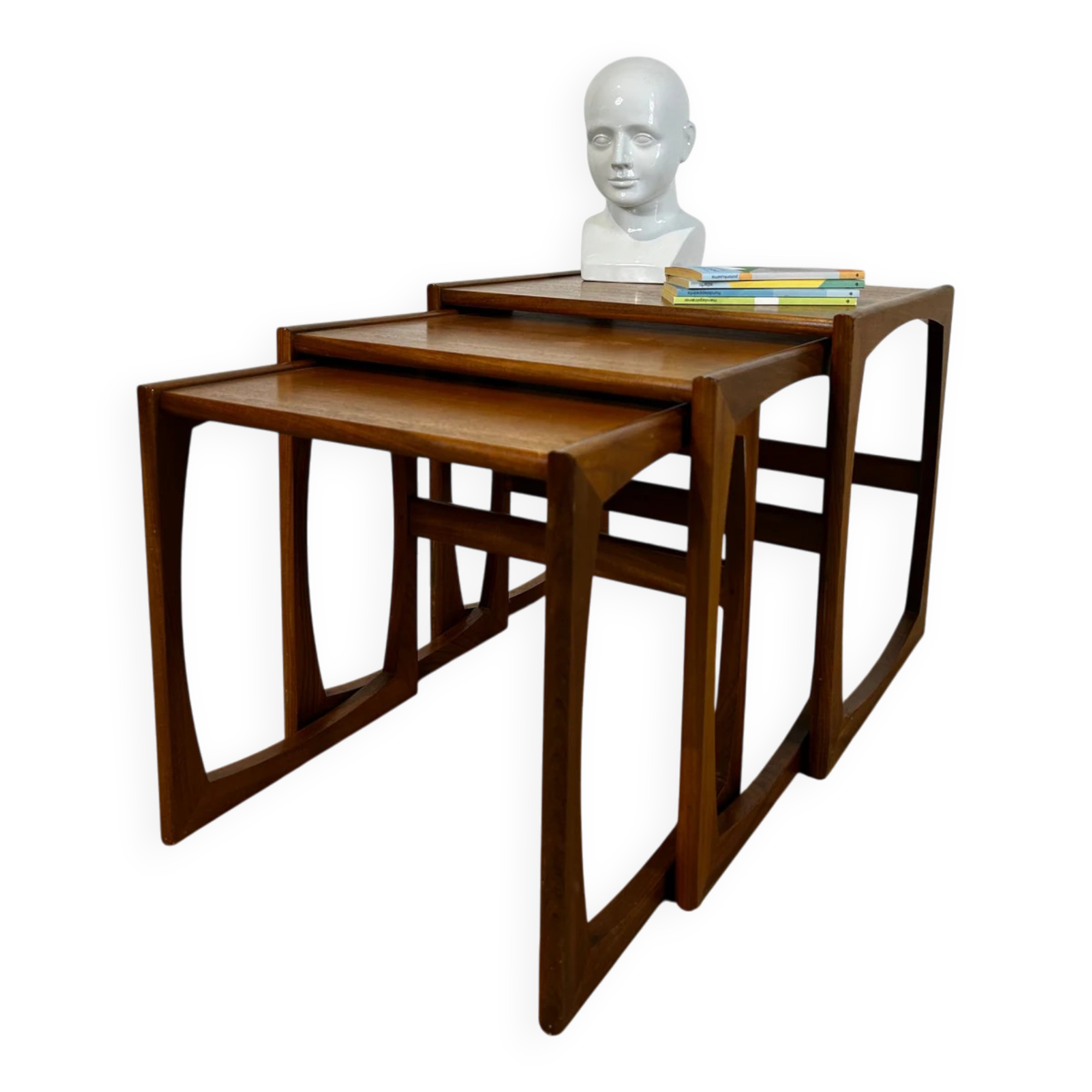 Nested tables Quadrille in teak G Plan, 1960s