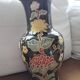 Large vintage vase with floral decoration