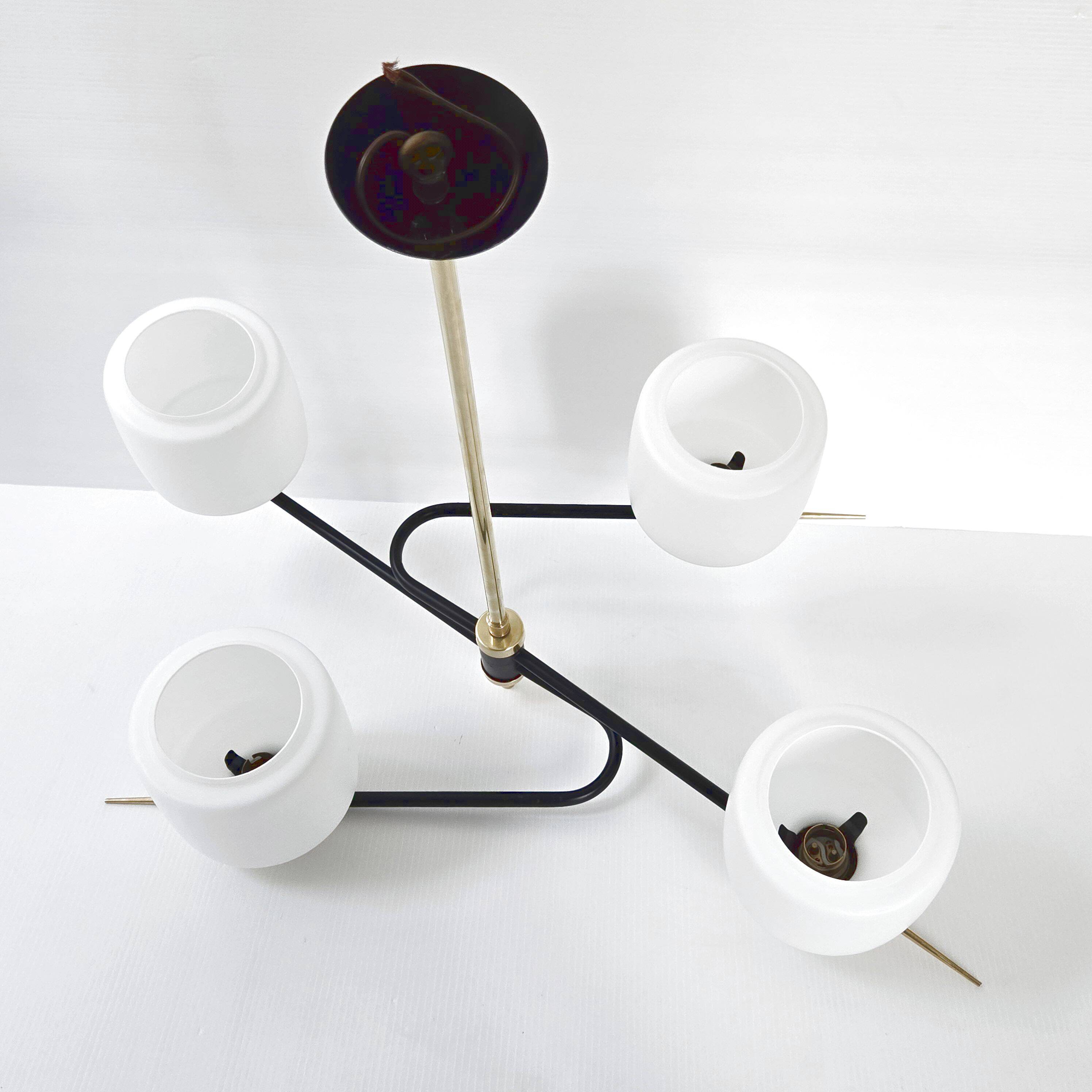 Vintage Arlus pendant light from the 1950s