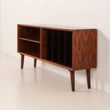Scandinavian rosewood sideboard, vintage vinyl records cabinet, Denmark 197