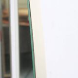 1970s wall mirror in white