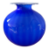 Large Murano glass spherical vase in two-tone glass paste