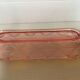Empty pocket pencil holder pink glass