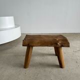 Stool in blond teak