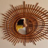 Miroir bambou 80x60cm