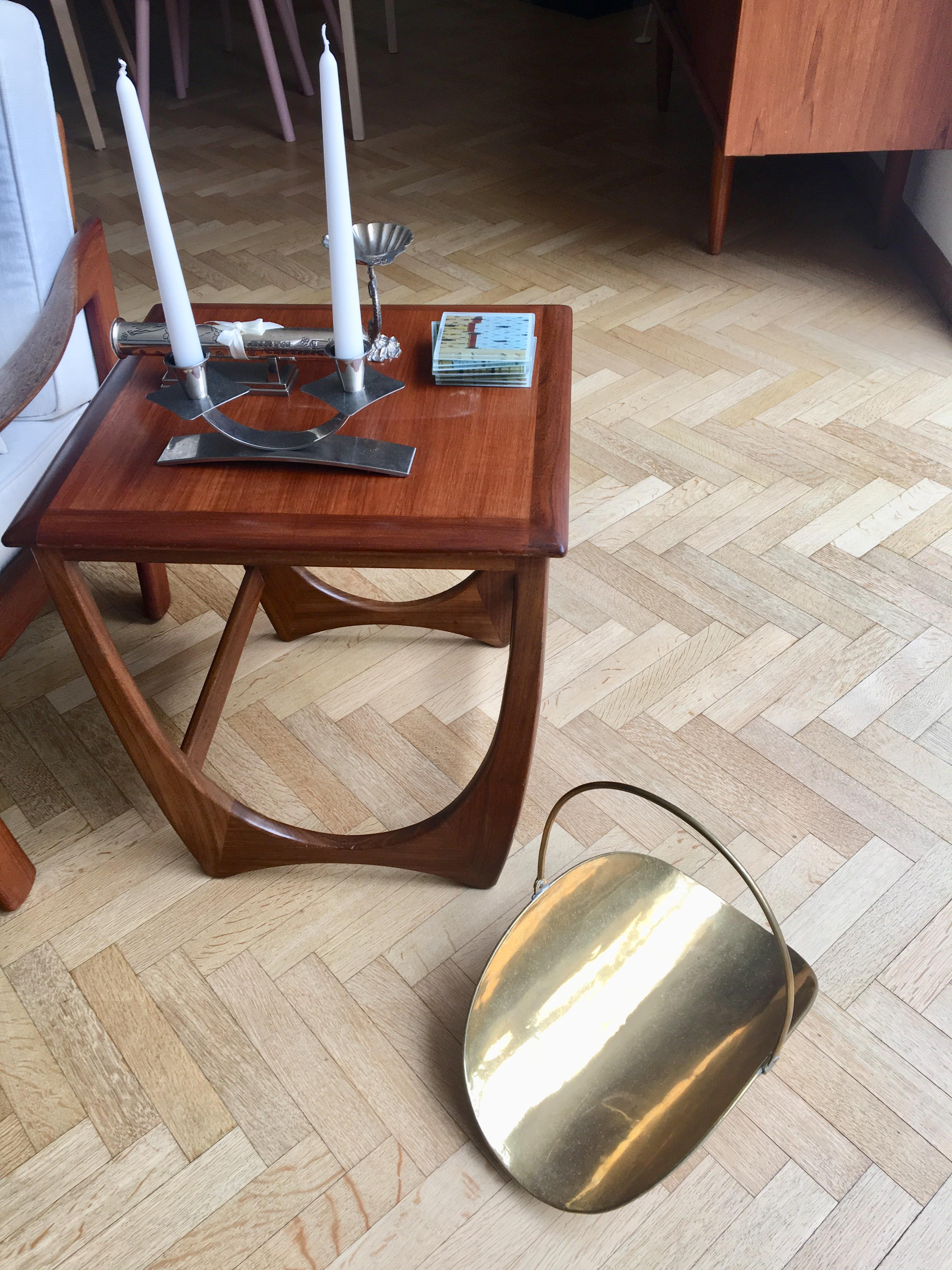 Log holder basket for brass fireplace