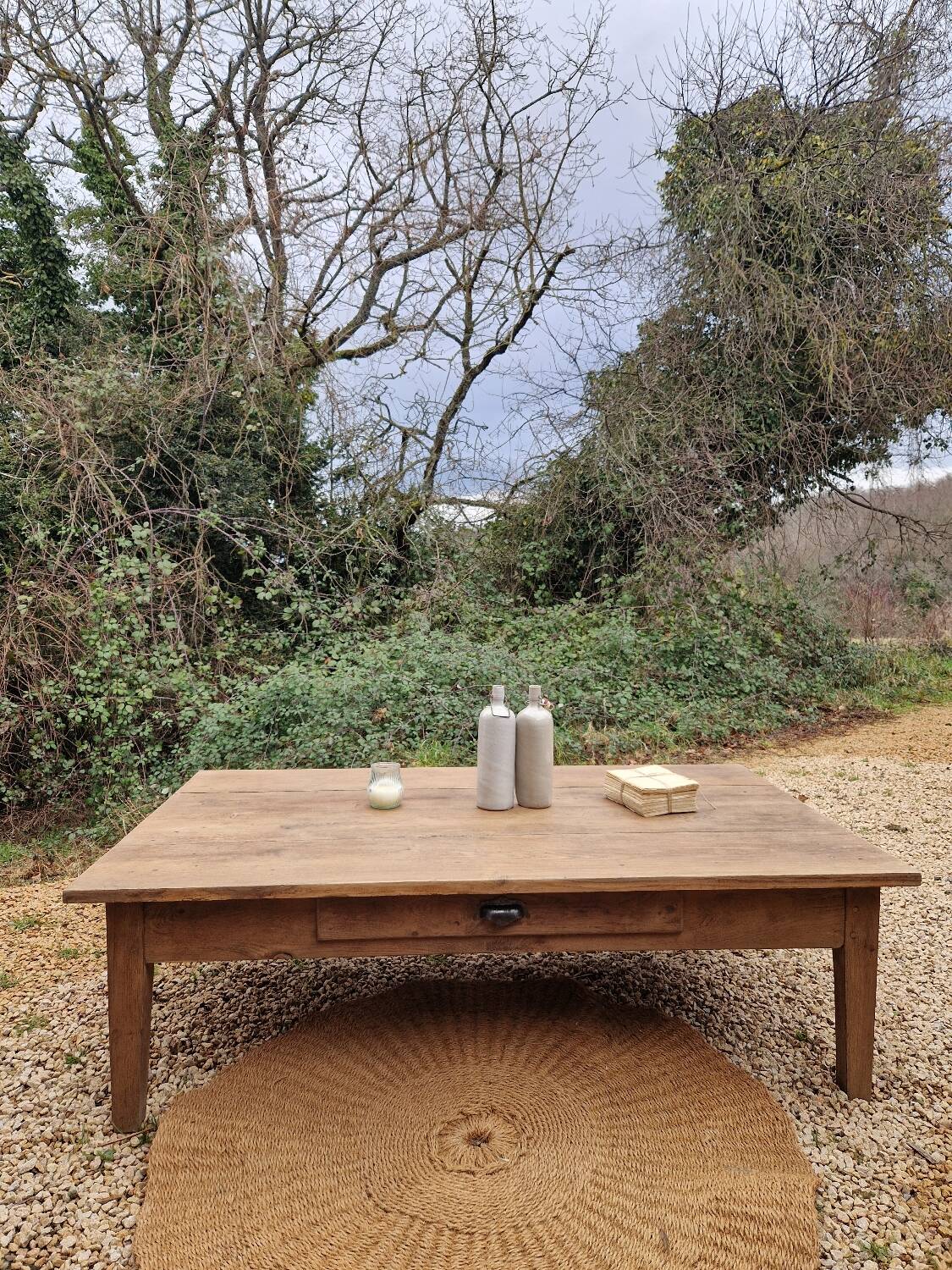 Table basse en chêne