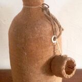 Bottle vintage burlap