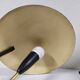 Black brass desk lamp 1950 italy