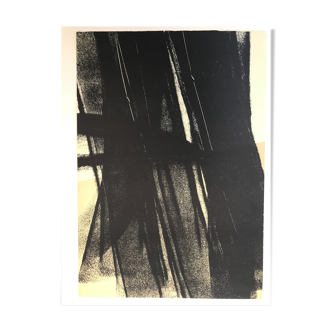 Lithographie originale de Hans Hartung, Sans titre 1