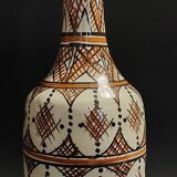 Vintage ceramic vase Morocco Safi signed