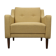 1960s polstery armchair in yellow, restored