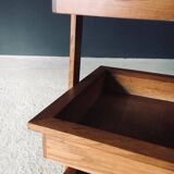 Mid-Century Oak Magazine Holder, Belgium, 1950s