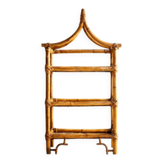 Bamboo pagoda shelf, 1960s