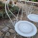 2 Chaises de jardin en fer forgé