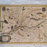 Antique 1631 map of the Duchy of Anjou by Guillaume Blaeu (1571-1638) after Lézin Guyet (1515-158)