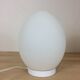 White Domec egg lamp, Vianne glass, 70s