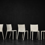 Vintage mid-century modern slick slick plastic chairs by philippe starck for xo design, set of 5