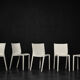 Mid-century smooth plastic vintage chairs by Philippe Starck for Xo Design, set of 5.