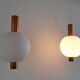 Copper and Glass Pendant Lamps from Hiemstra Evolux, 1960s, Set of 2