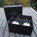 2 Dansk Designs Denmark candle holders with box