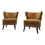 Two Mid Century cocktail chairs