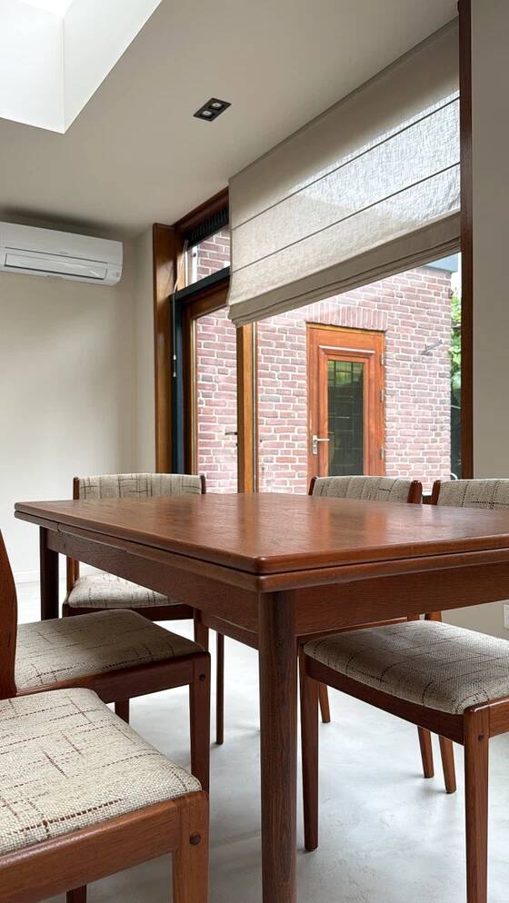 Vintage Danish dining set table and chairs