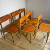 Set of 6 vintage Danish chairs from the 1960s – Mid-Century design