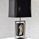 Modernist Gilt Table Lamp by Philippe Cheverny, France, 1970s