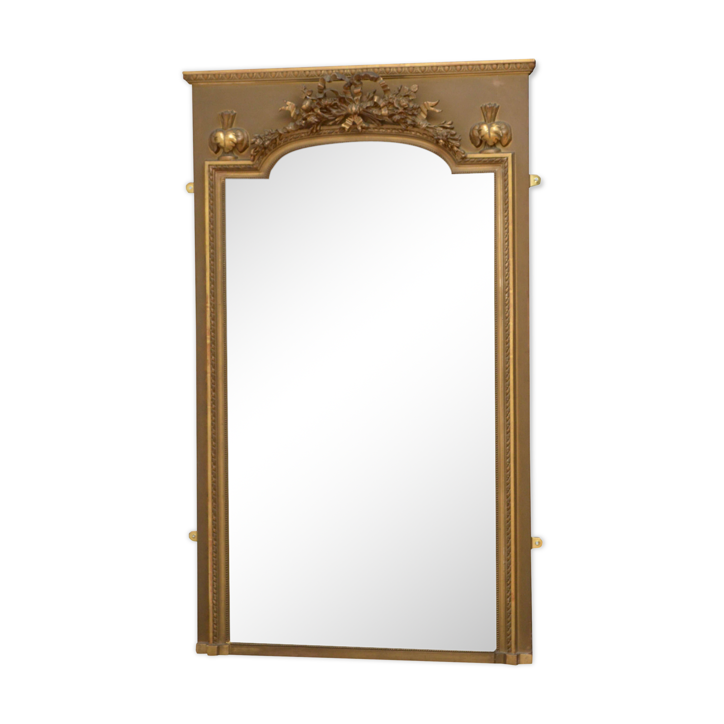 19th century trumeau mirror - 142x85cm