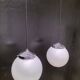 Suspensions boules opalines