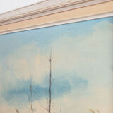 Painting „The Autumn Pond”, Scandinavian design, 1970s