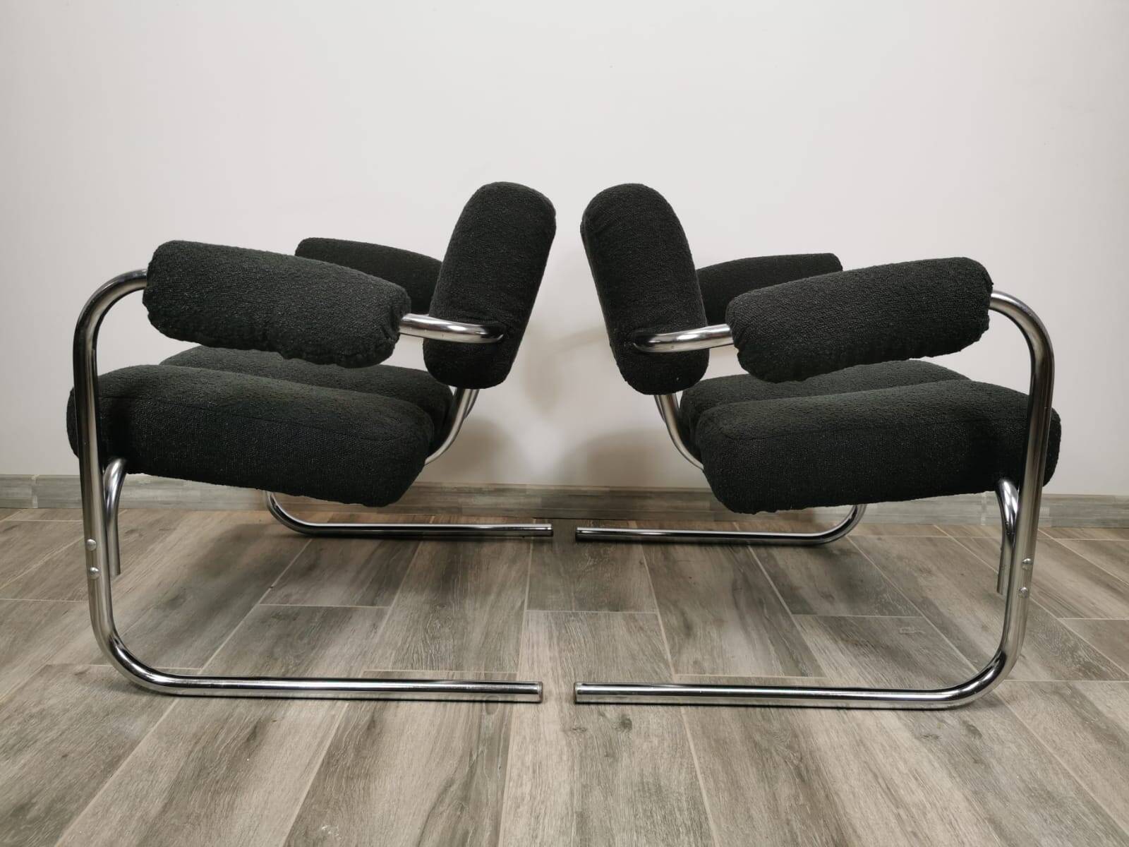 Mid-century restored armchairs