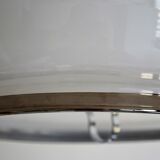 White opaline hanging lamp from the 1960s