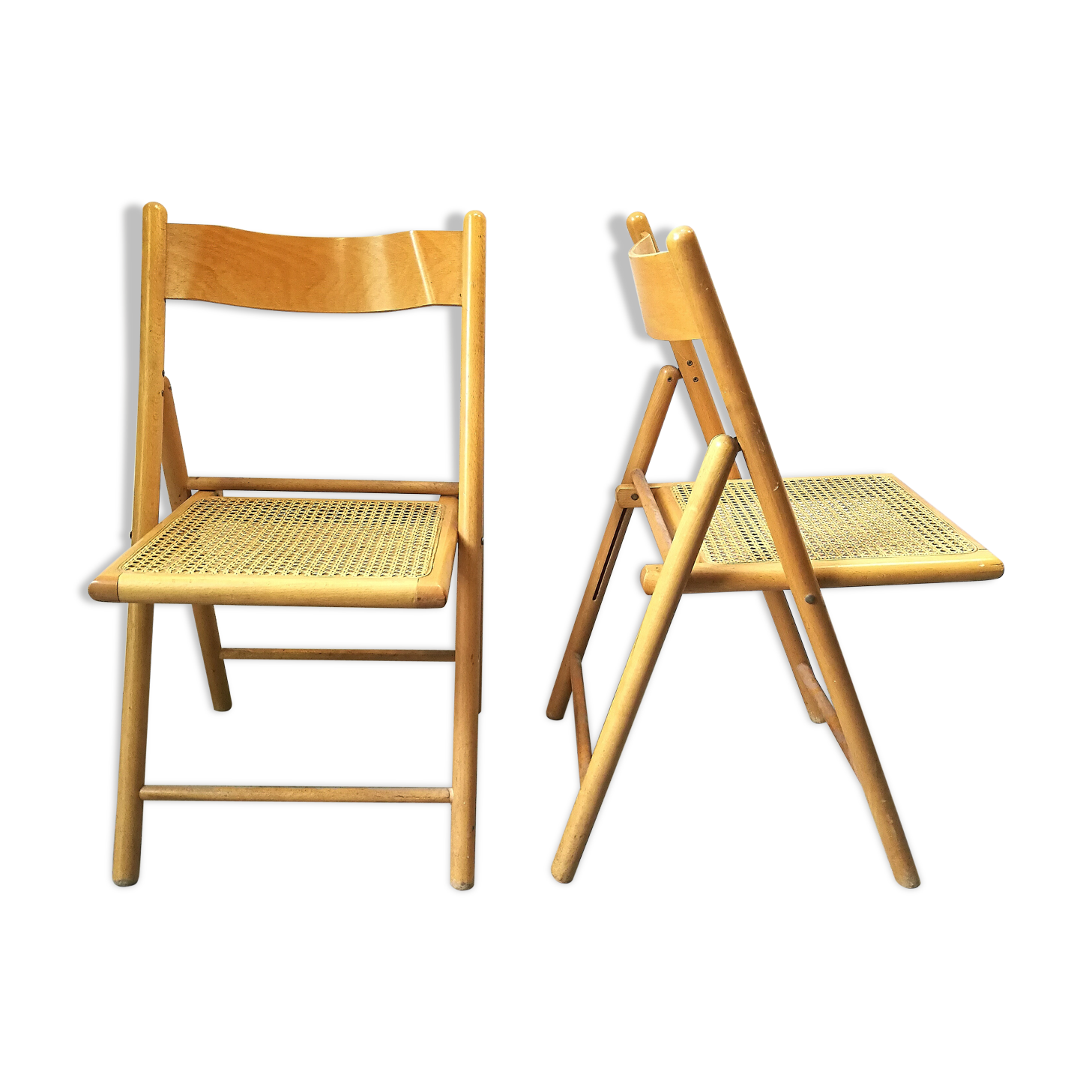 Pair of folding chairs year 80s