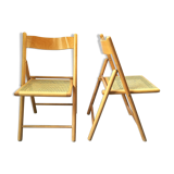 Pair of folding chairs year 80s