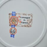 Ancien service 7 assiettes à fromage marque saint amand collection art table
