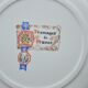Old service 7 cheese plates brand saint amand art table collection