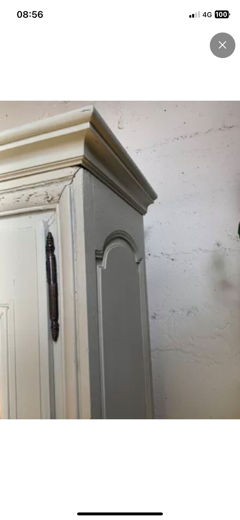 19th century Parisian glazed dresser