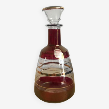 Carafe vintage en verrerie de monaco