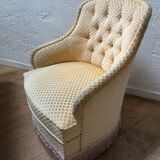 Velvet toadstool armchair