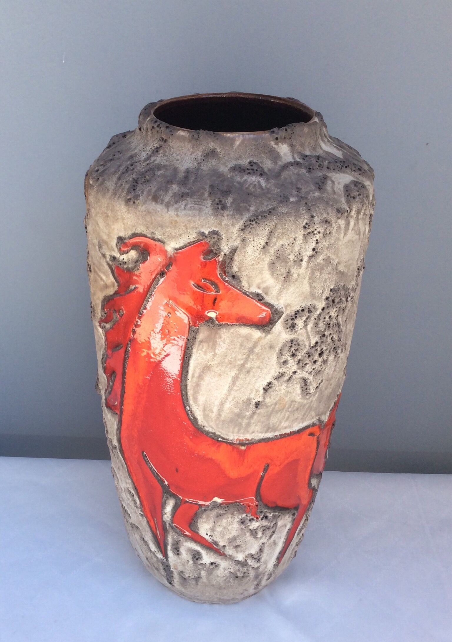 Vase Scheurich XL, West Germany of the 60s