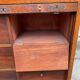 19th century oak notary's folder with curtain