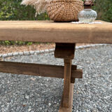 Solid wood monastery table