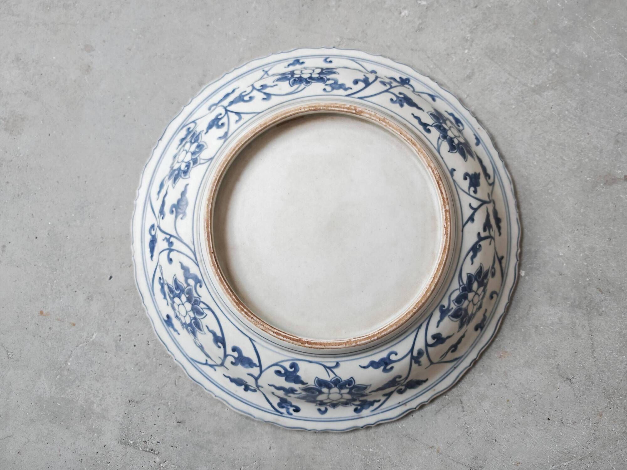 Pair of antique Chinese decorative plates with dragon motif.