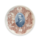 Assiette Historiée Commémorative En Faience De Sarreguemines Paul Déroulède 1870