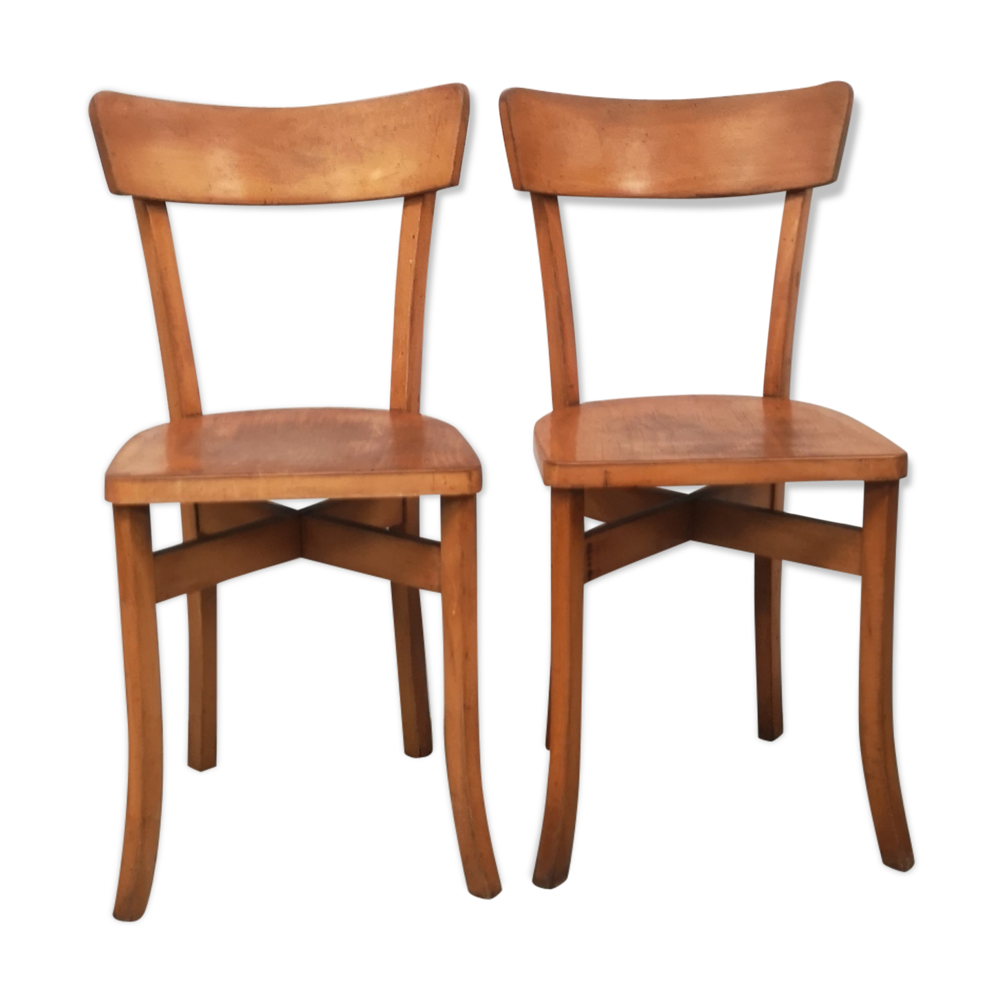 Pair of vintage bistro chairs