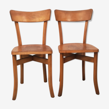 Paire de chaises bistrot vintage